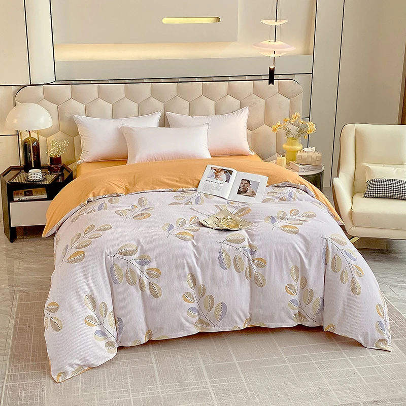 【磨毛单被套】轻奢小清新全臻棉加厚纯棉磨毛亲肤印花多尺寸单被套