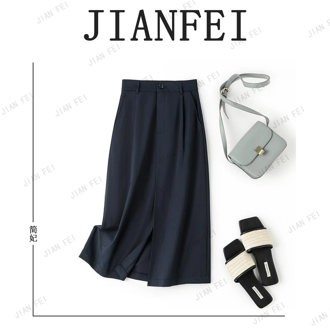 JIANFEI/简妃A2916-1 女士西装半身裙时尚优雅气质轻薄透气垂顺