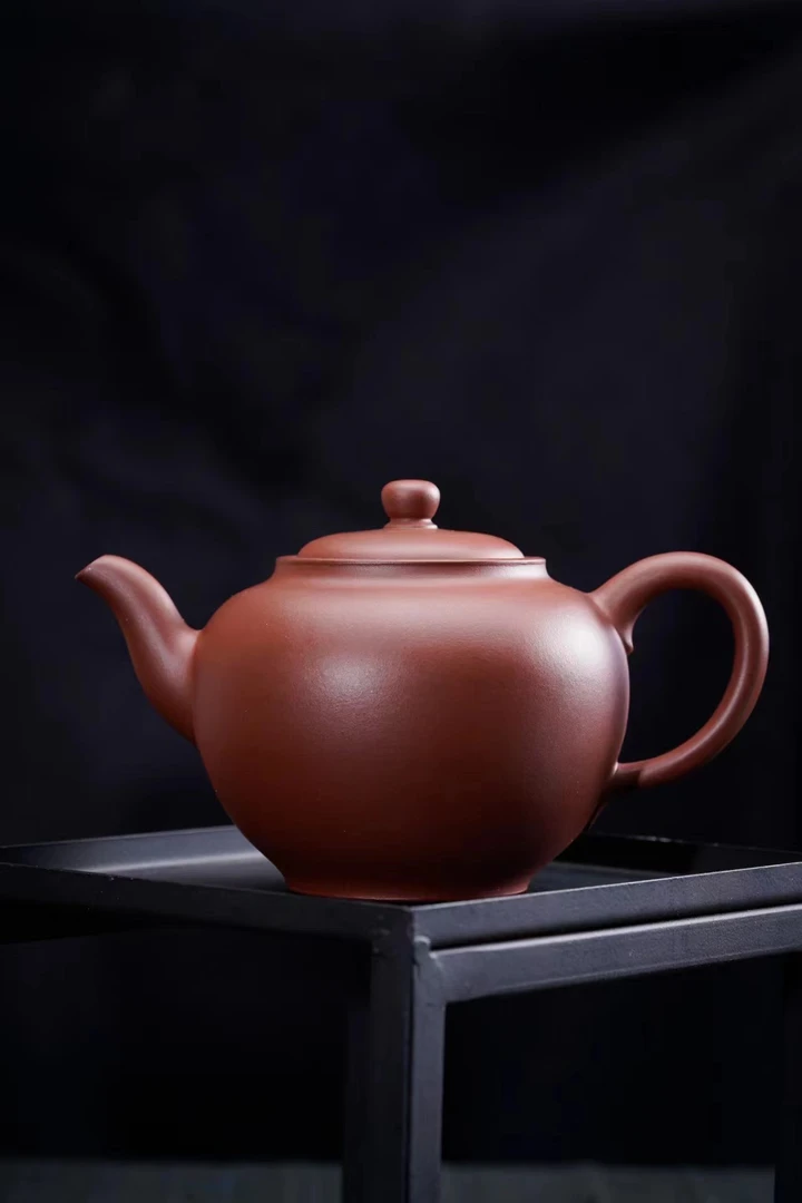 宜兴紫砂壶，原矿底槽青，点犀壶，全手工茶壶纯手工