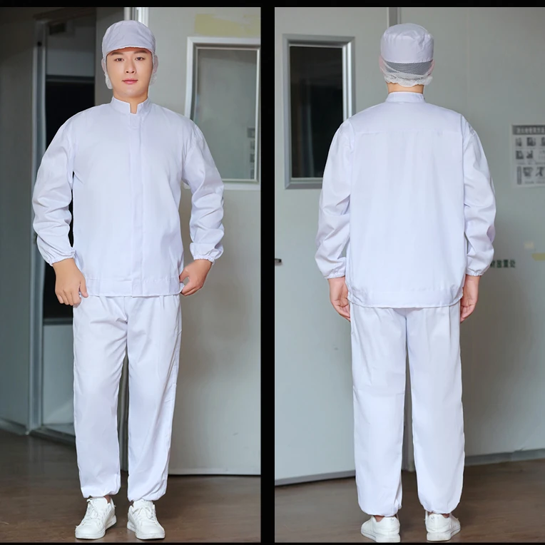 防尘食品工作服生产车间分体工衣长袖加工厂秋冬季套定制logo
