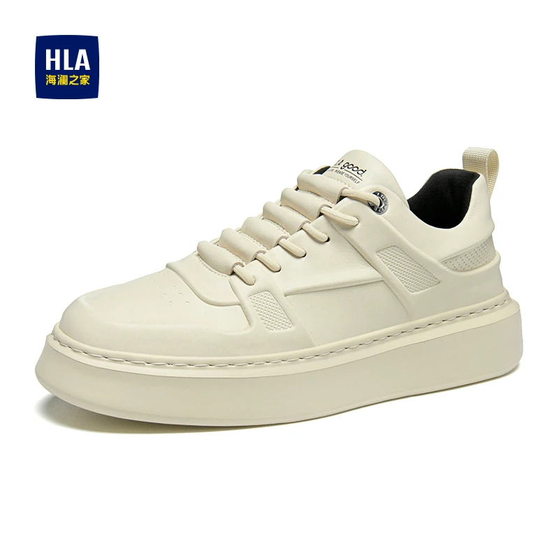 小白鞋 秋冬新款男鞋 潮流百搭板鞋套脚 一脚蹬 增高不增重