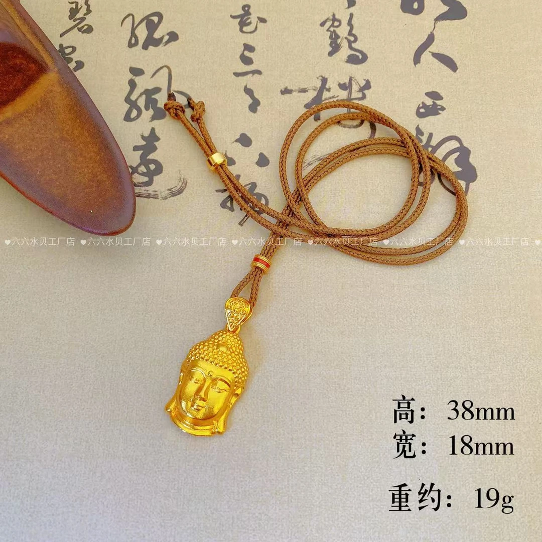 QIAMI AC 洽米高定【中号佛头吊坠】新国潮大日如来手工挂坠