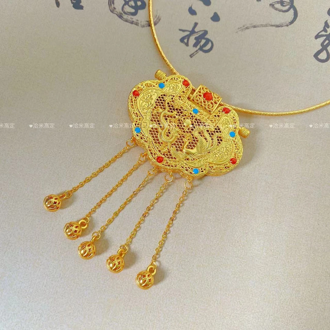 QIAMI AC 洽米高定【精工天子门生项圈】新国潮精品配件手工吊坠