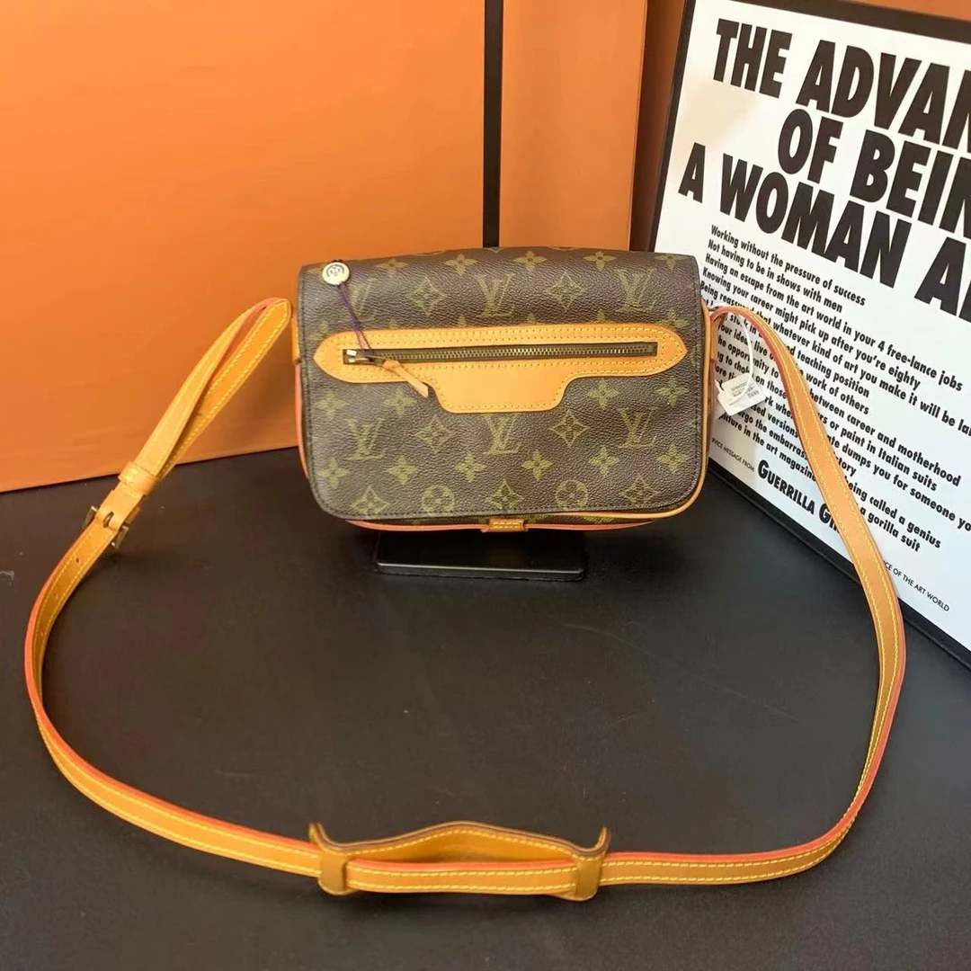 95新 LouisVuitton/路易威登 小怡中古/LV开口笑斜挎包/路易威登