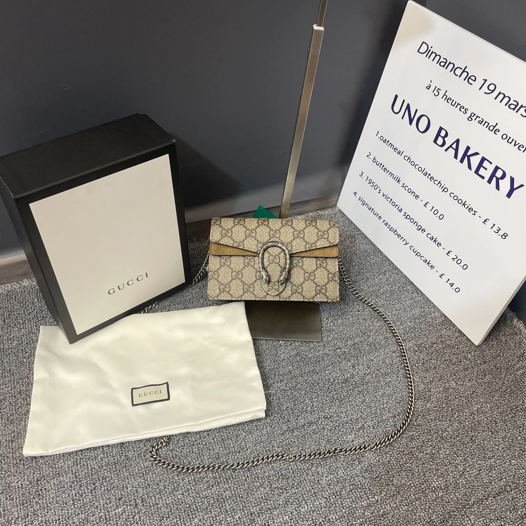 95新 GUCCI/古驰 小怡中古/GUCCI酒神mini/古驰斜挎包