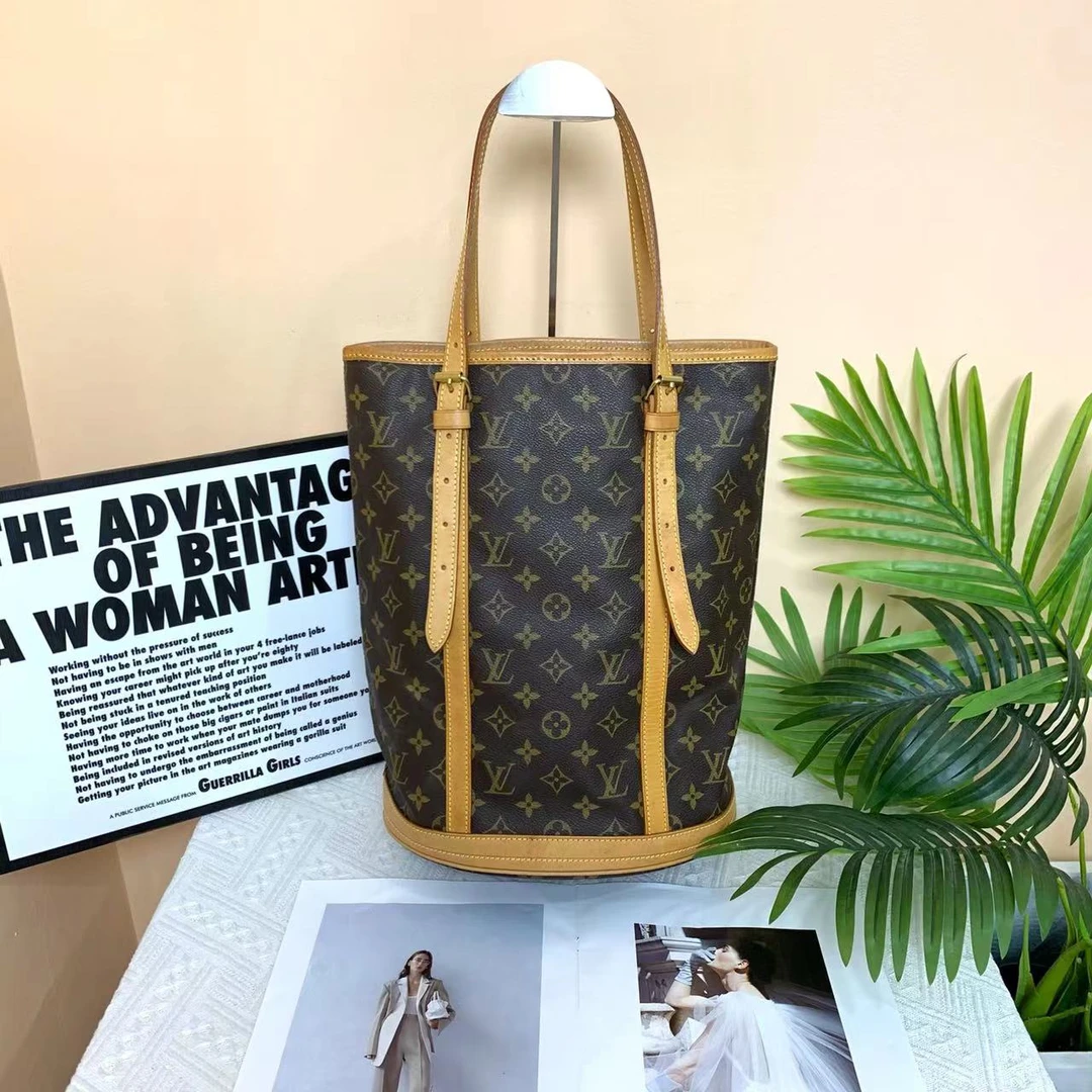 95新 LouisVuitton/路易威登 LV中古单肩包/路易威登大水桶包