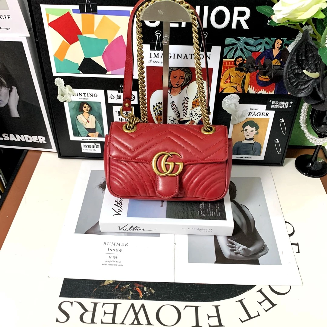 95新 GUCCI/古驰 小怡中古/GUCCI单肩包/古驰马蒙22/斜挎包