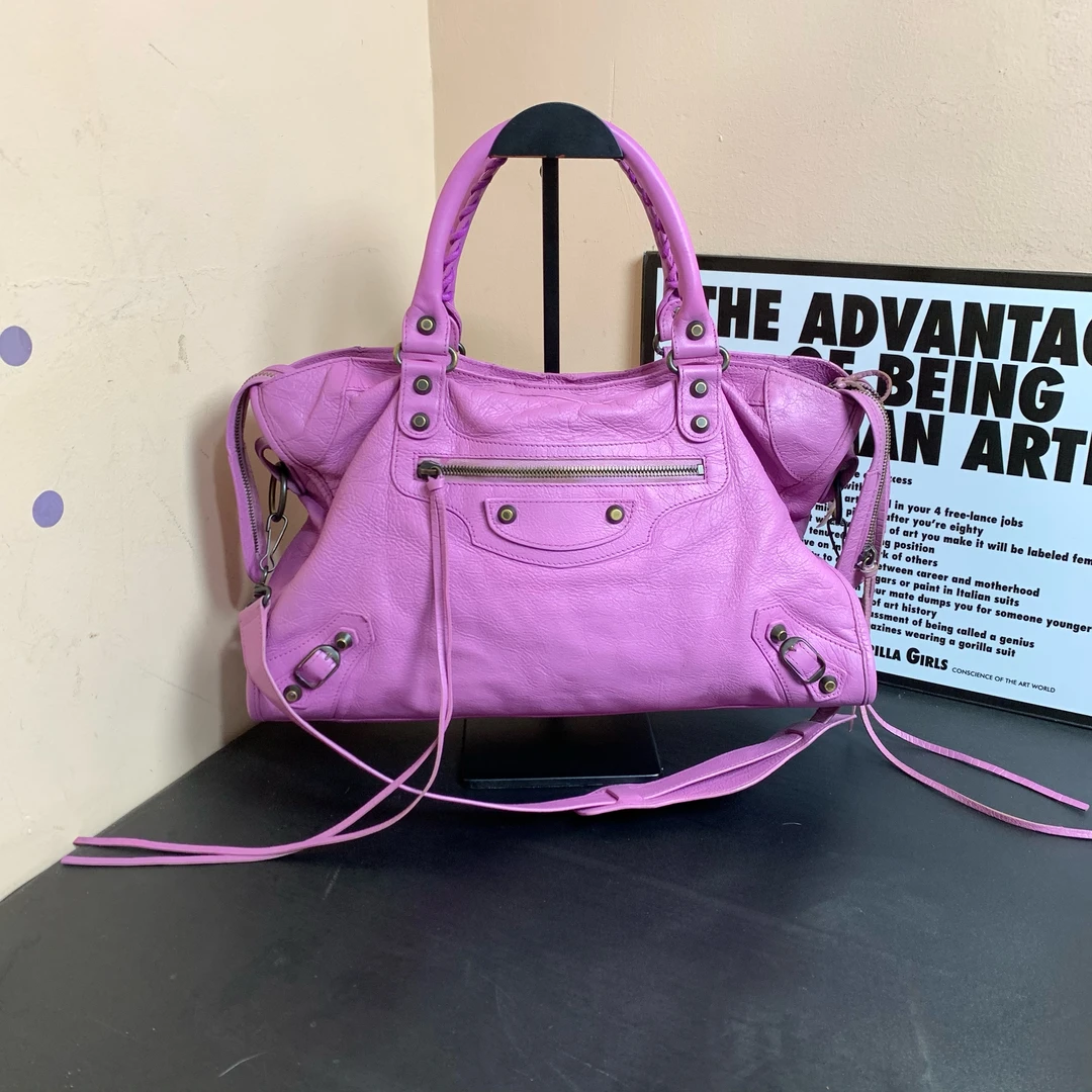95新 Balenciaga/巴黎世家 小怡中古/巴黎世家机车包/斜挎包