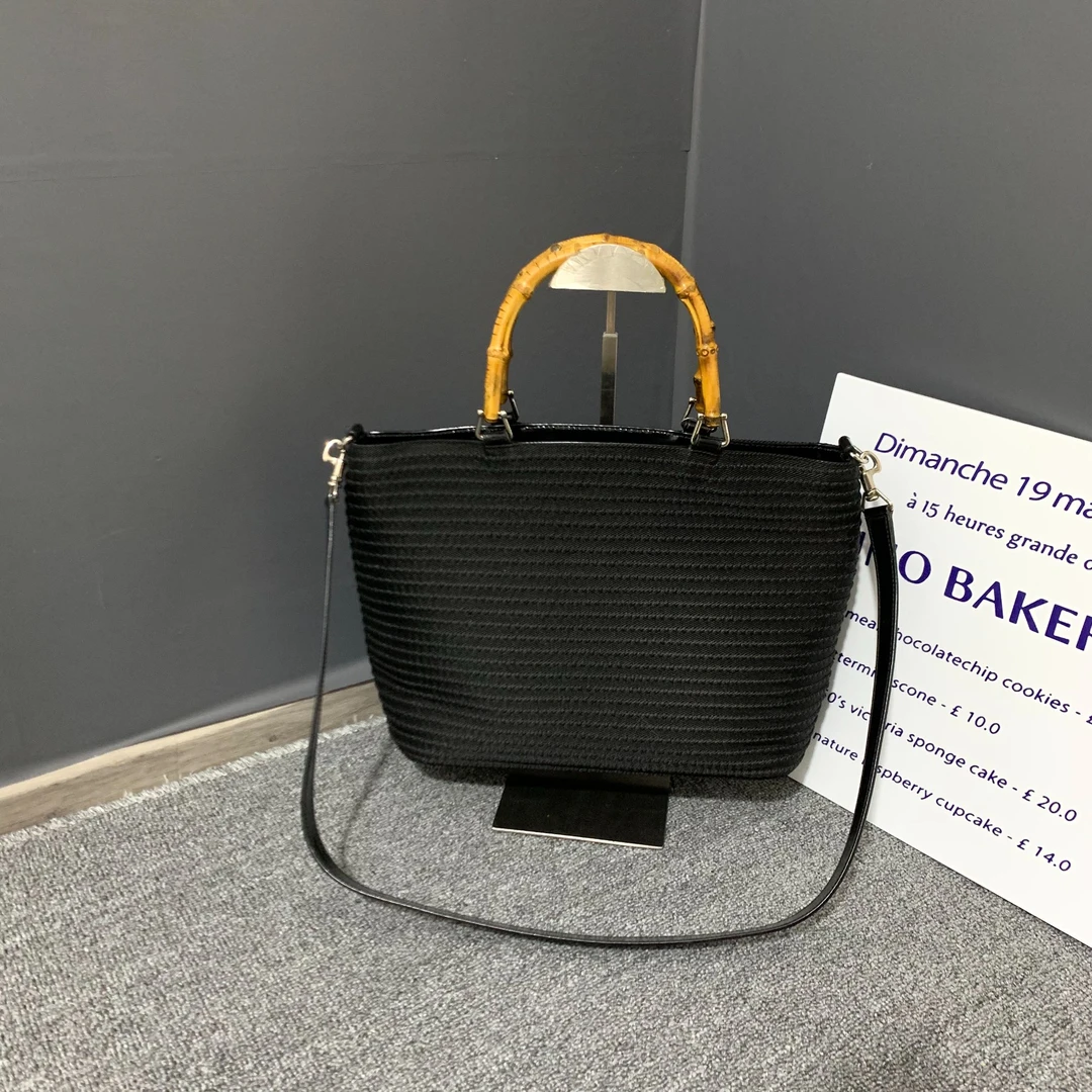 95新 GUCCI/古驰 小怡中古/ GUCCI/古驰竹节托特包/单肩包