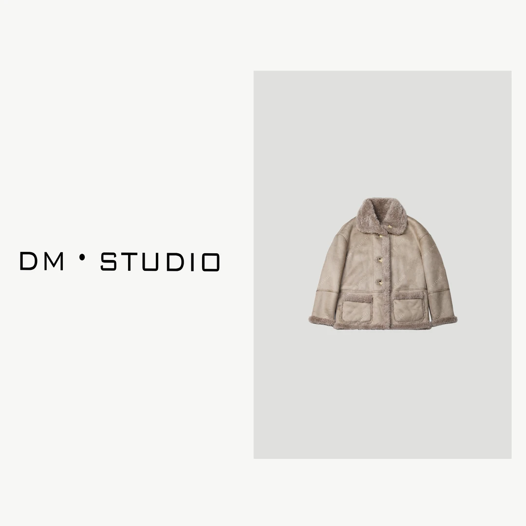 -DM•STUDIO/100%羊毛复古高级毛绒双面穿外套（158-1102-33-S）