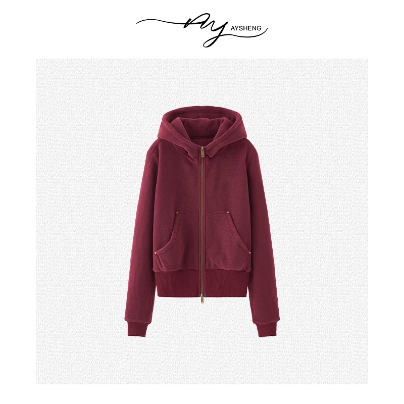 TXB 【纯色卫衣】休闲连帽宽松运动纯色系卫衣上衣XL-1207