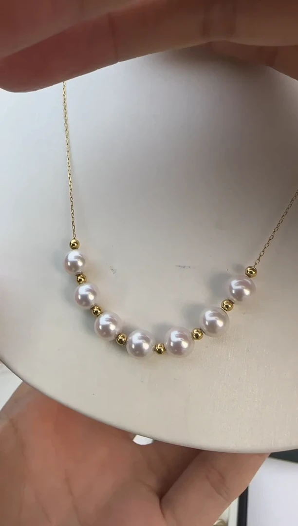 【闪购商品】海水珍珠颈饰18K金镶嵌海水珍珠项链