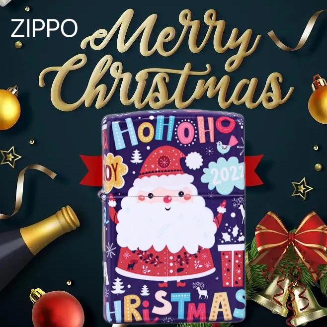 Zippo正版国行圣诞限定夜光防风煤油打火机送礼节日圣诞DY9902CY