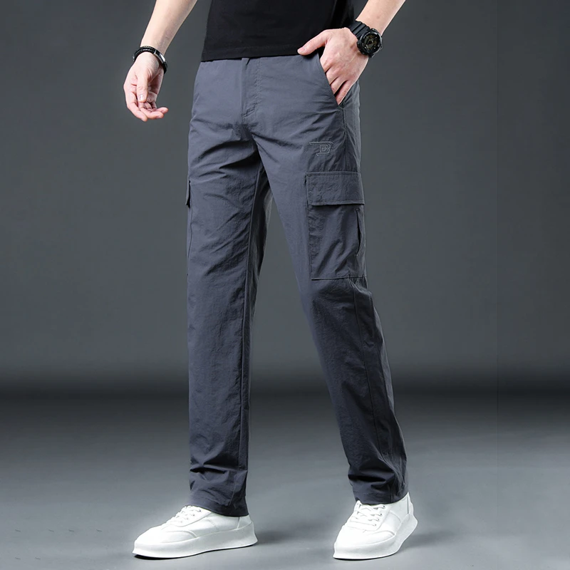 WITI春季工装休闲裤男士宽松直筒耐磨透气速干春夏多口袋大码薄款