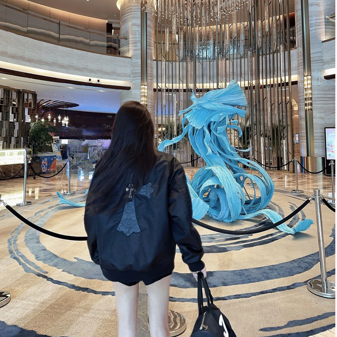 Rebornmoi【vivi】重磅加毛冬季冲风衣夹克皮标外套（男女同款）WT251