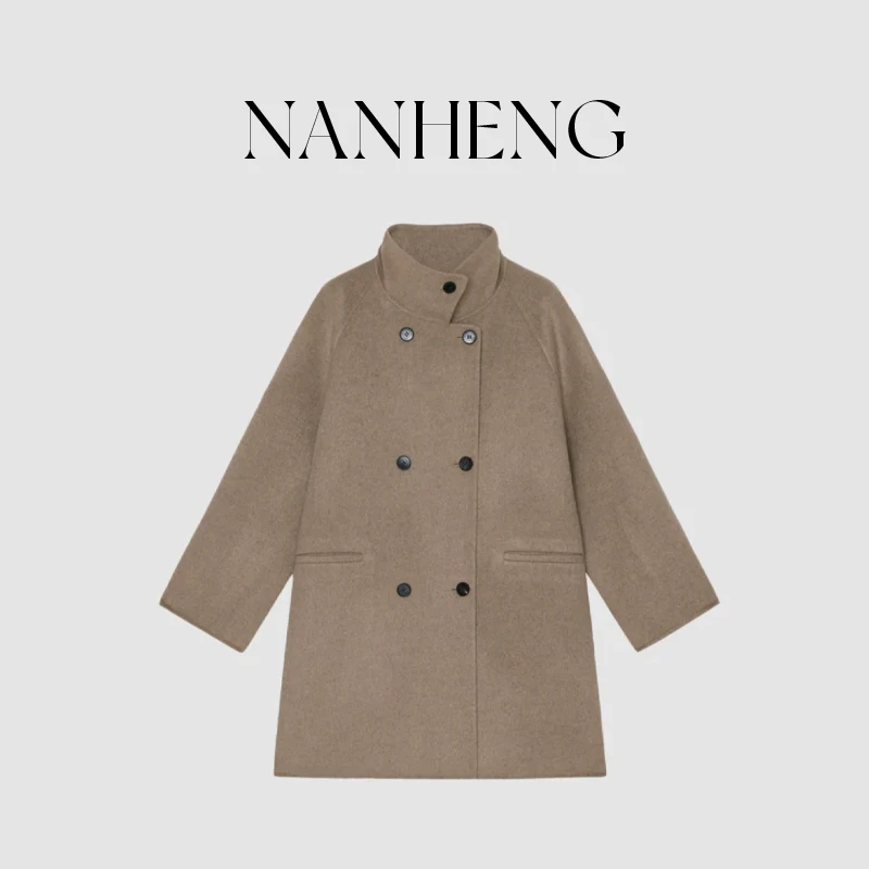 103102女装款秋冬款双面呢双排扣大衣时尚休闲经典