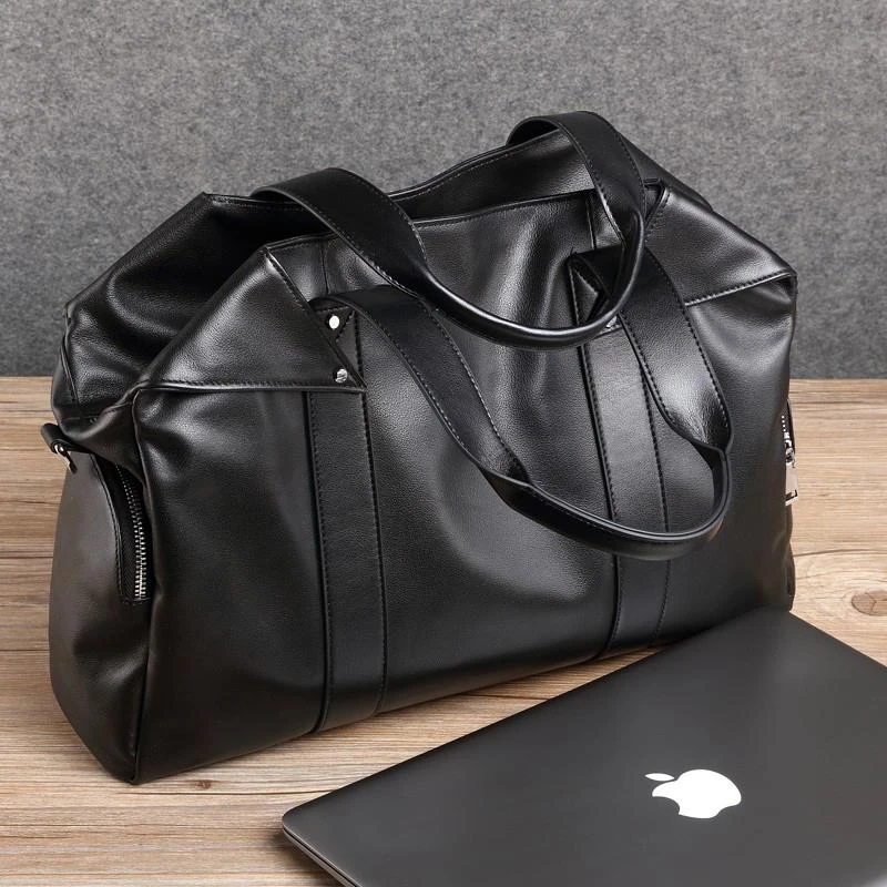 潮流真皮男包手提包商务出差牛皮单肩斜挎包大容量男士旅行公文包