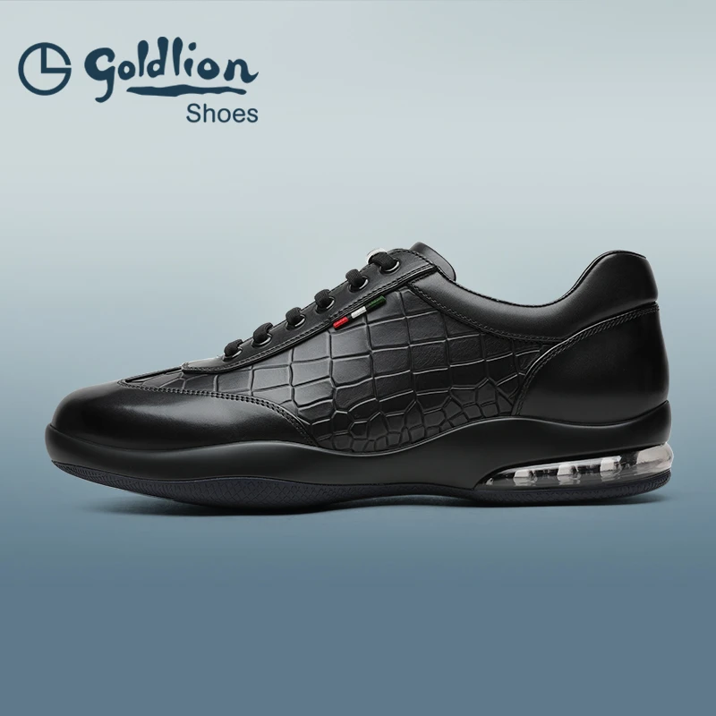 金利来男鞋 春季新款商务休闲时尚百搭耐磨男士真皮皮鞋567230615