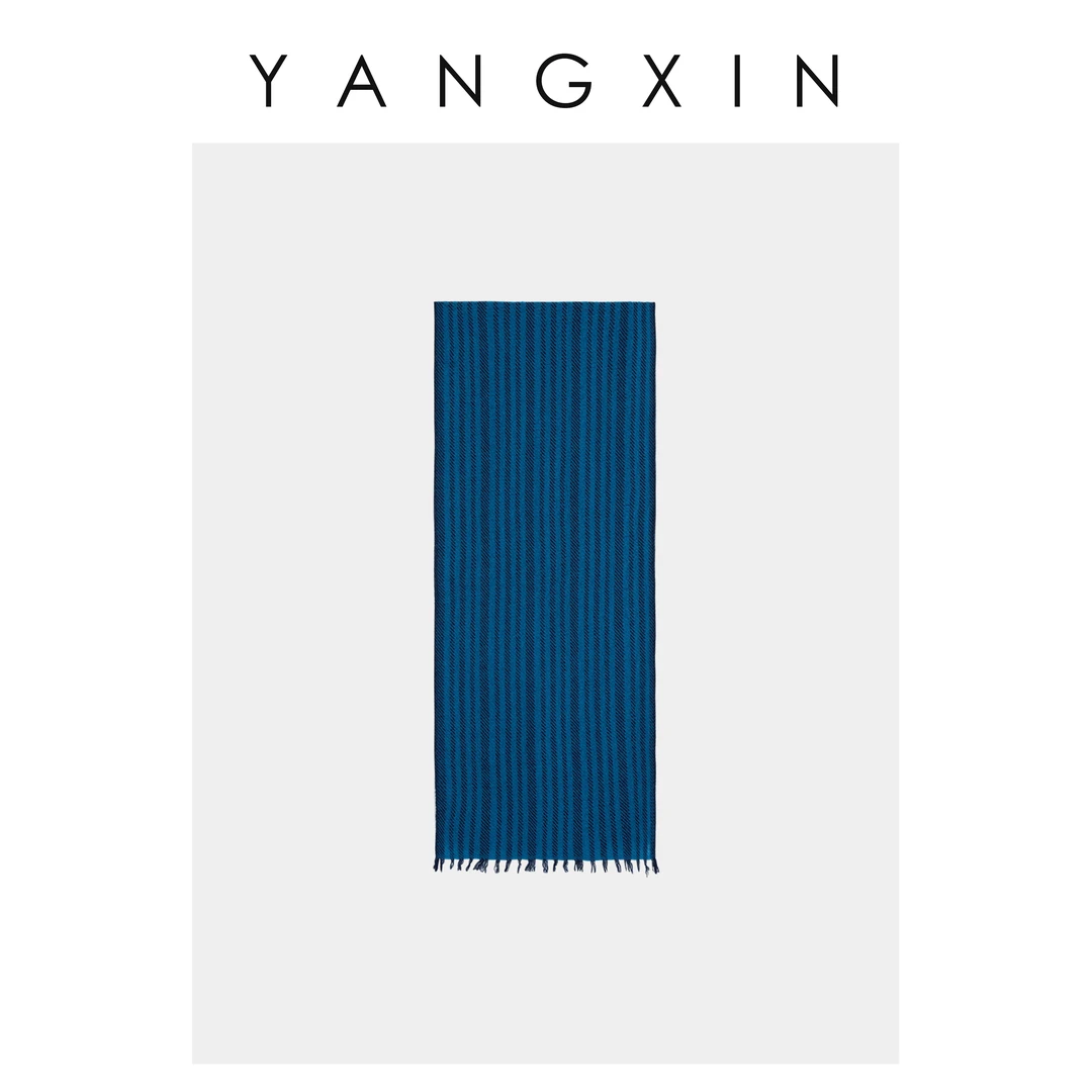 【无龄·杨昕】洋气小众百搭竖条纹保暖围脖围巾FW10055