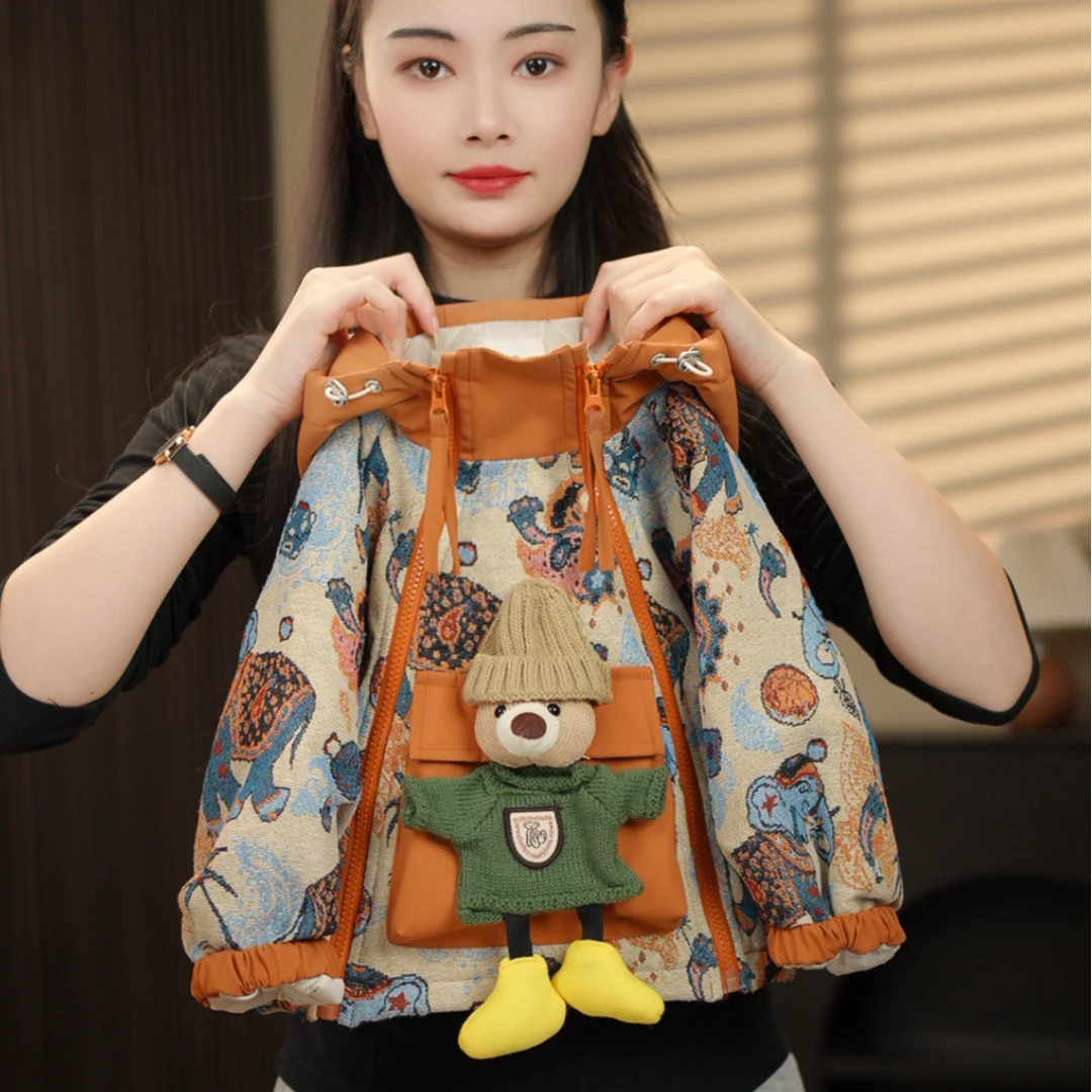 现货【棉服大象】2024秋冬季新品穿搭潮流加厚男女童棉服外套58156