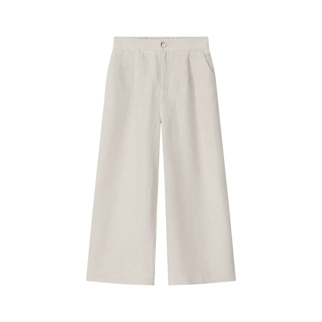 【汉麻高货】汉麻休闲显瘦直筒亚麻女裤子薄款垂感直筒裤