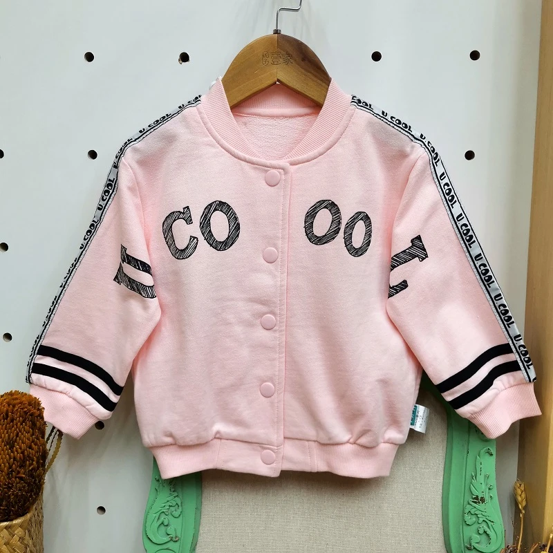 哎蔴蔴【反季浮力】秋季5012522女小童宝宝 韩版卫衣棒球服普通外套