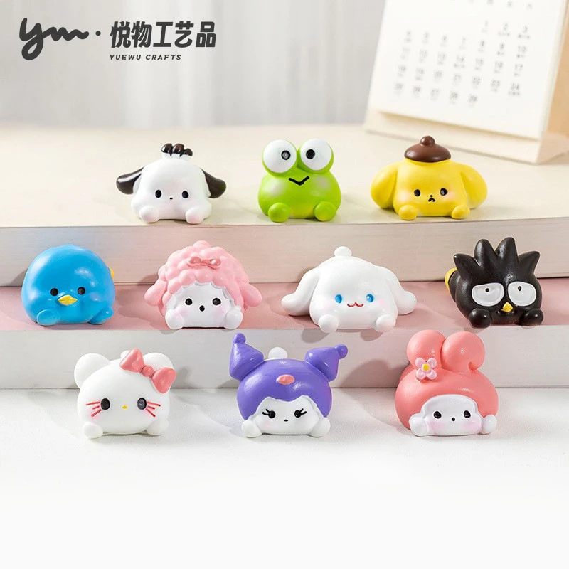 【双许愿+九宫格】可爱趴趴三丽鸥DIY装饰品配件微景观车载桌面摆件
