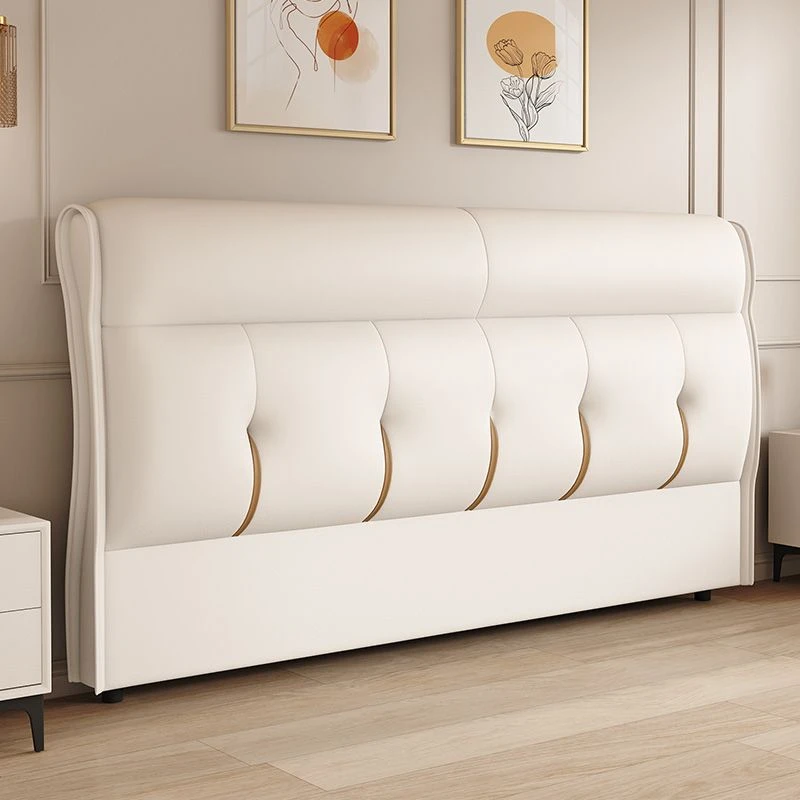 床头软包靠背实木2025年新款单独轻奢简约现代落地单买床头板定制