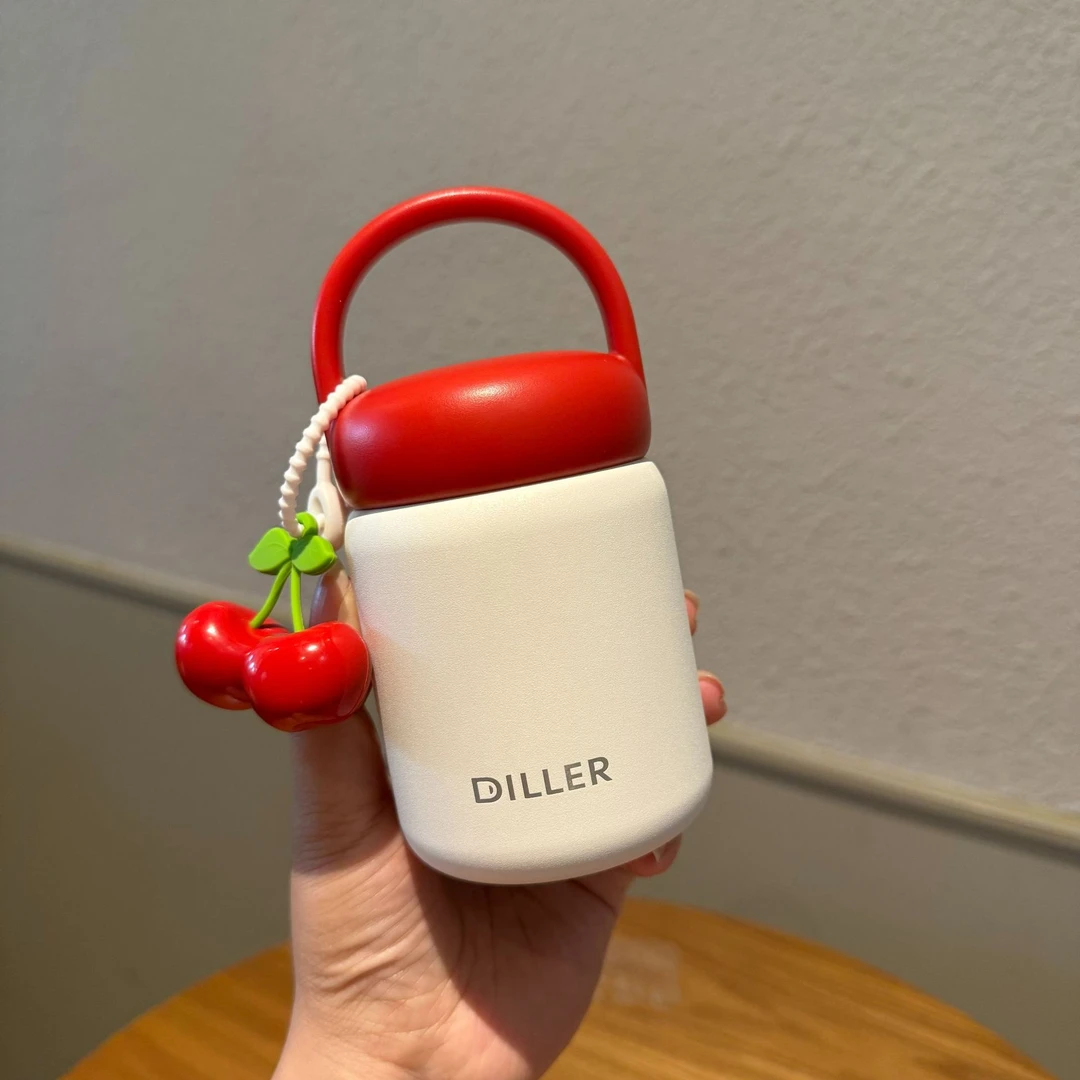 保温杯2024新款316不锈钢女高颜值简约创意便携设计学生儿童水杯