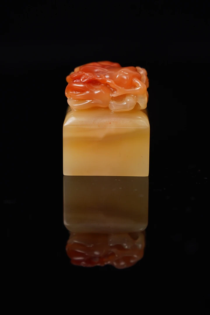 寿山石印石佛手瓜印章