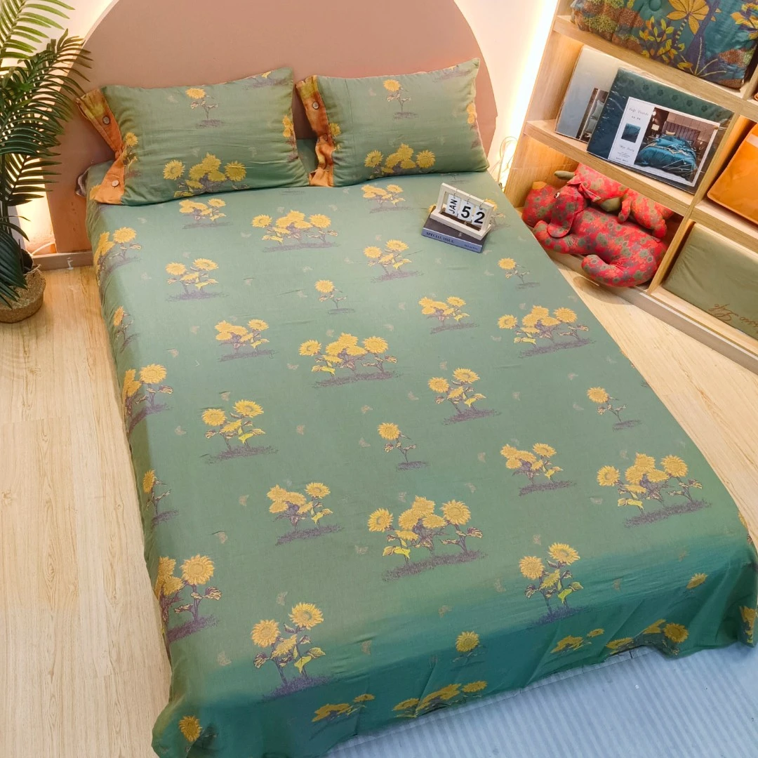 柒【金阳】床单高端双层纱柔软亲肤保暖可机洗四季可用