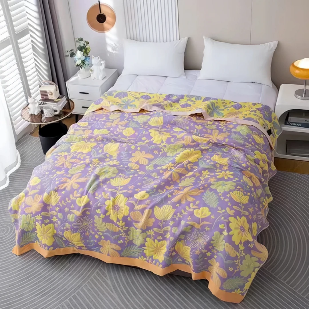 柒【秋汐】2.0*2.3M高端A类舒适亲肤柔软隔脏机洗四季床盖