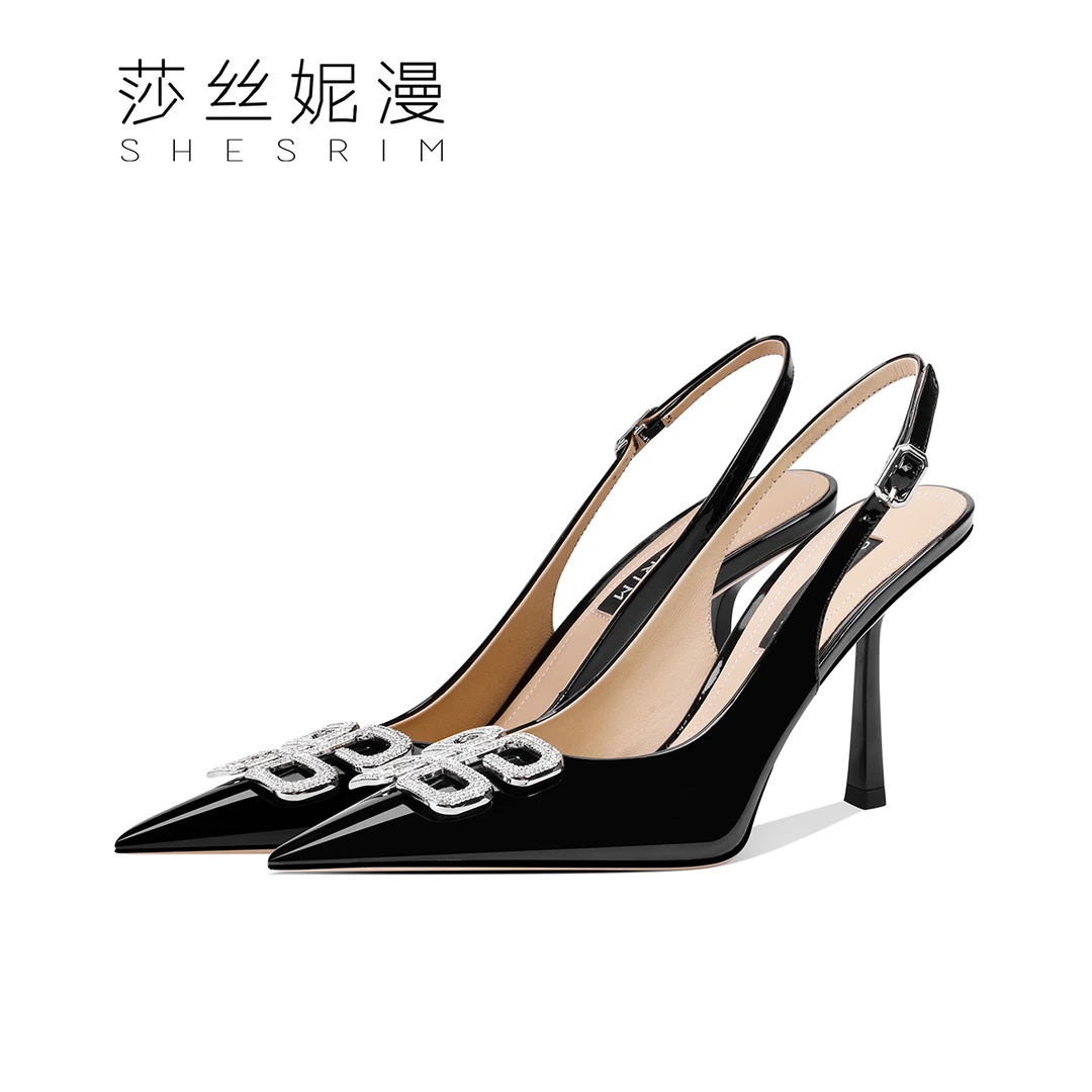 B40-2024春夏款上新气质浅口时尚轻奢尖头细跟女士气质高跟鞋