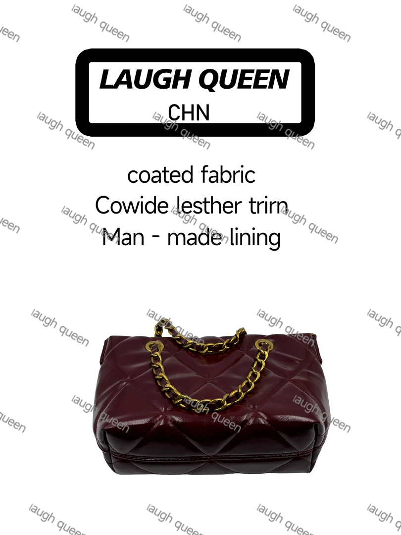 Laugh Queen手工打造真皮女士新款包红色19cm  st