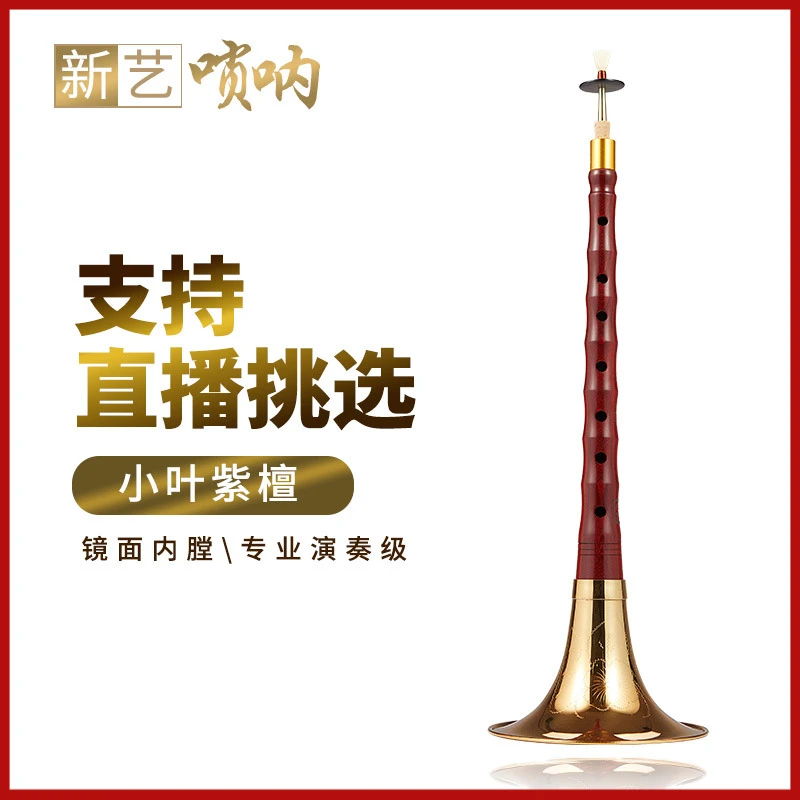 新艺小叶紫檀唢呐乐器全套科檀唢呐ABCD调厂家直销民族乐器