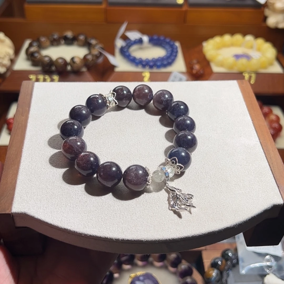 菱锰矿（红纹石）手串未镶嵌公**?