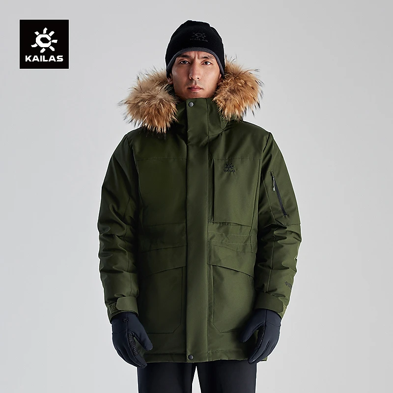 KAILAS凯乐石N53°羽绒服冬季700蓬中长款加厚鹅绒服户外登山外套