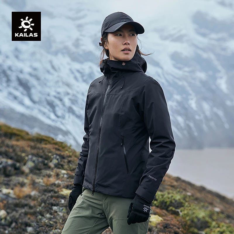 KAILAS凯乐石冲锋衣抓绒三合一防风防水户外登山服女款KG2341215