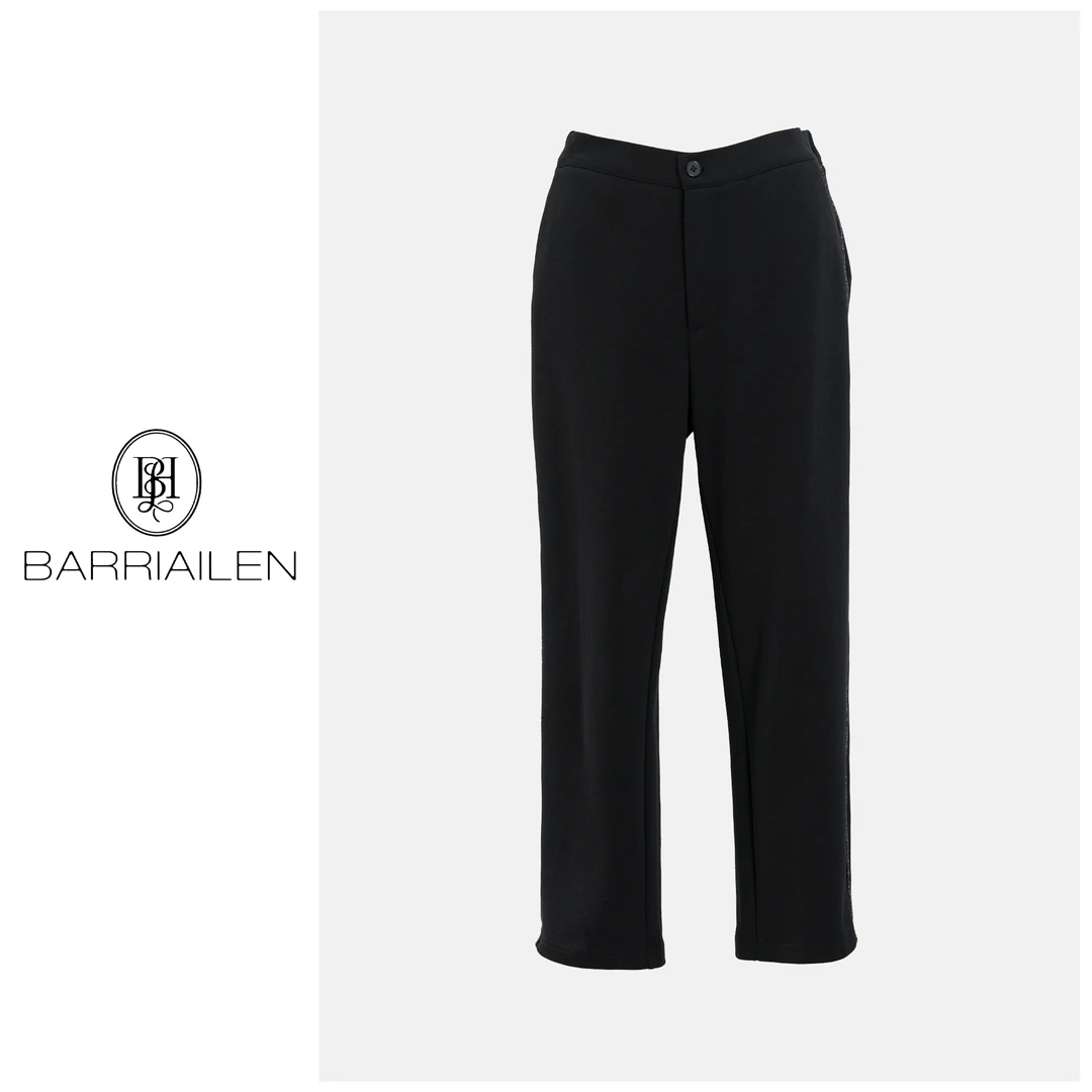 BARRIAILEN | 简约侧边BC链时尚小脚休闲裤-242913