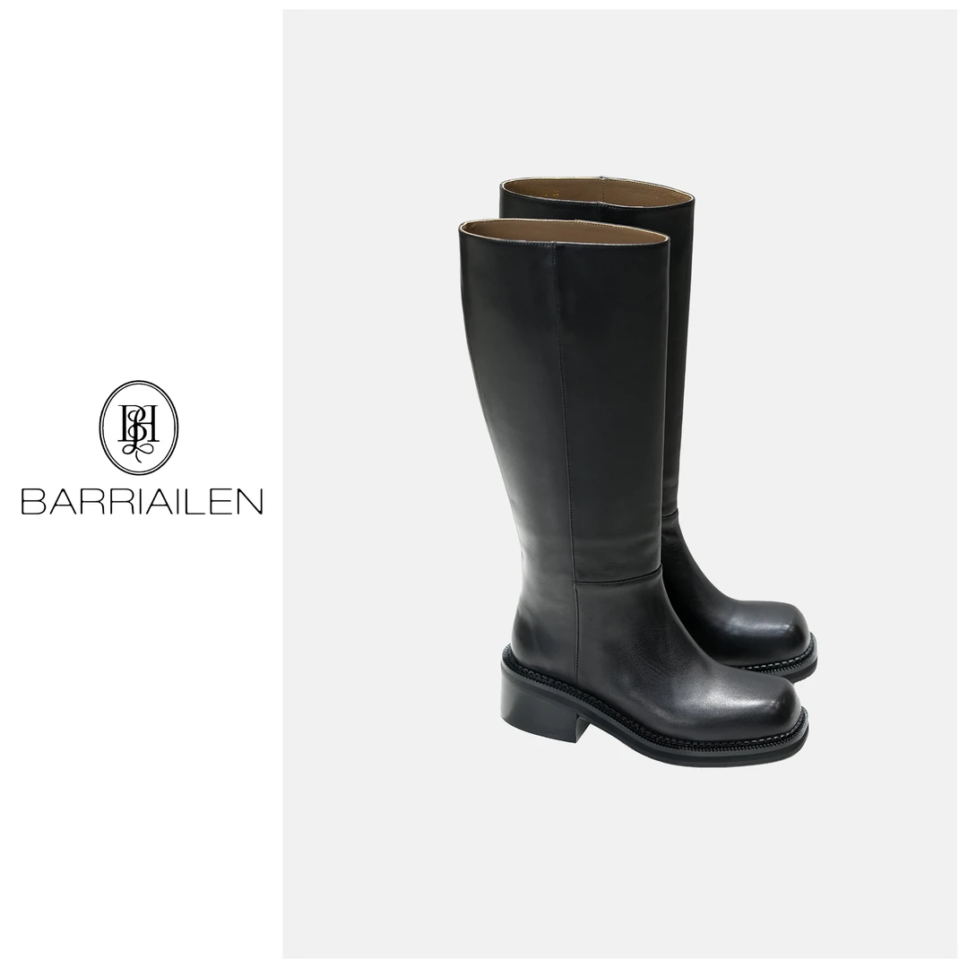 BARRIAILEN | 松弛感 秋冬时尚大气时装长筒靴-241140