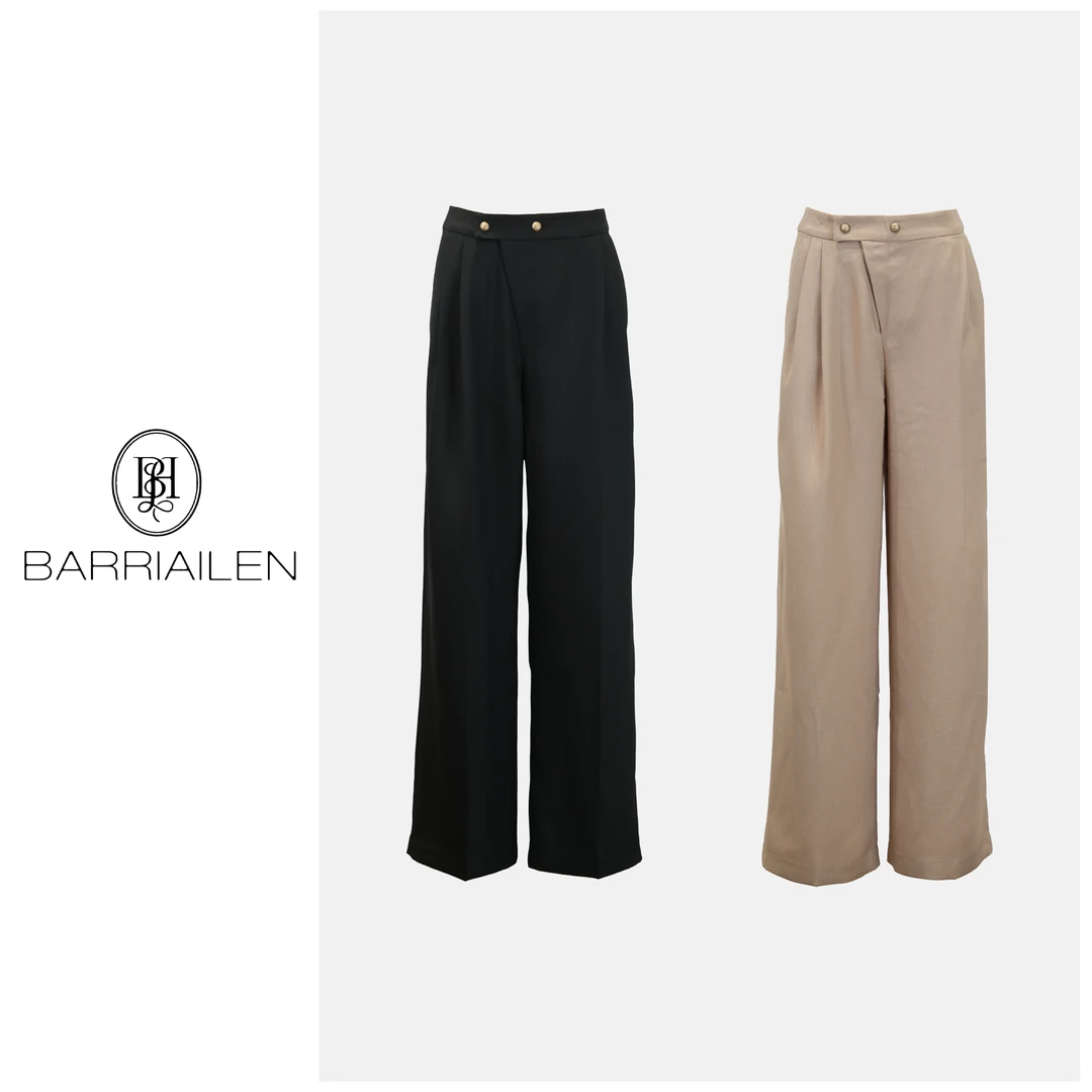 BARRIAILEN | 时尚百搭气质简约垂感阔腿裤-243935