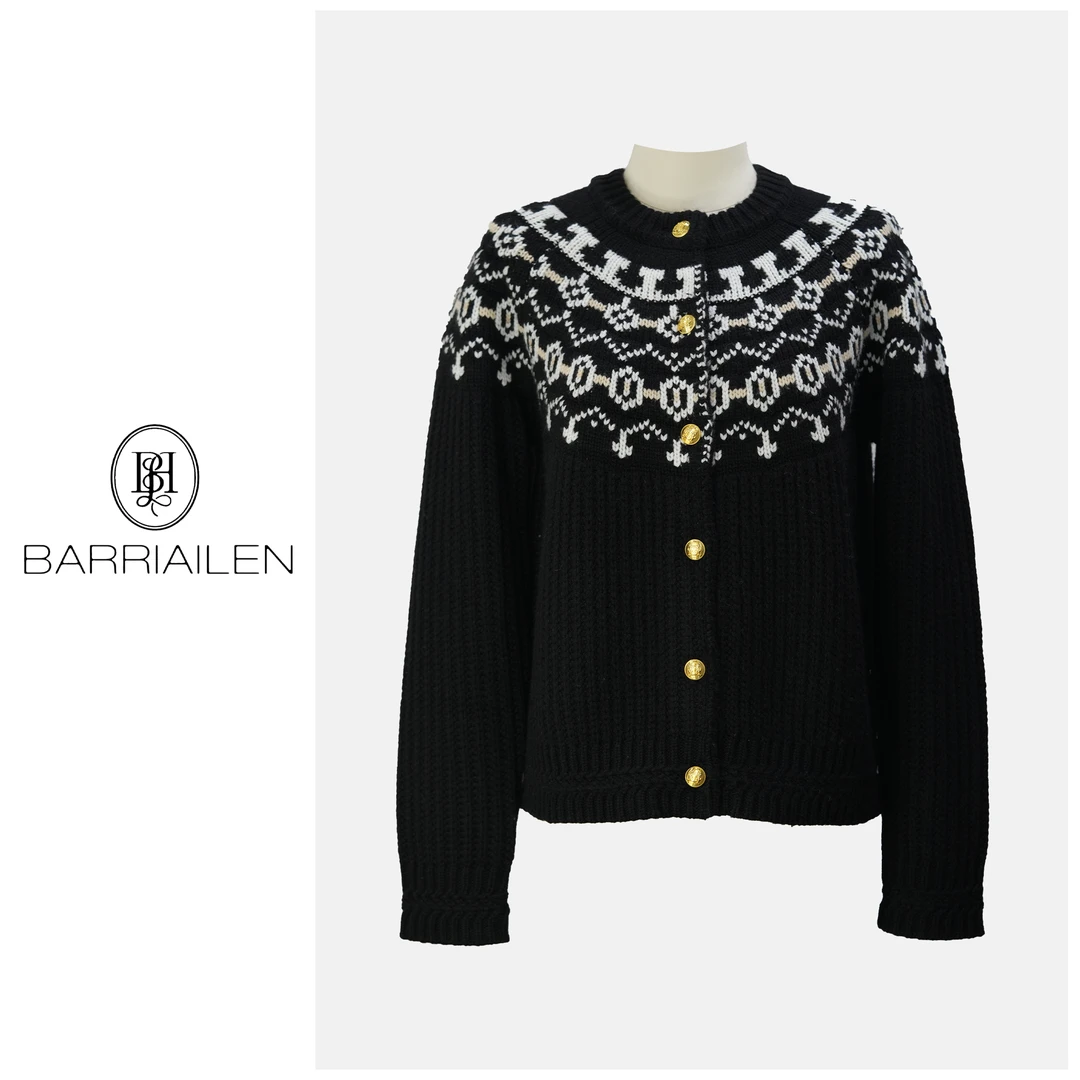 BARRIAILEN | 秋冬新款印花长袖开衫245949