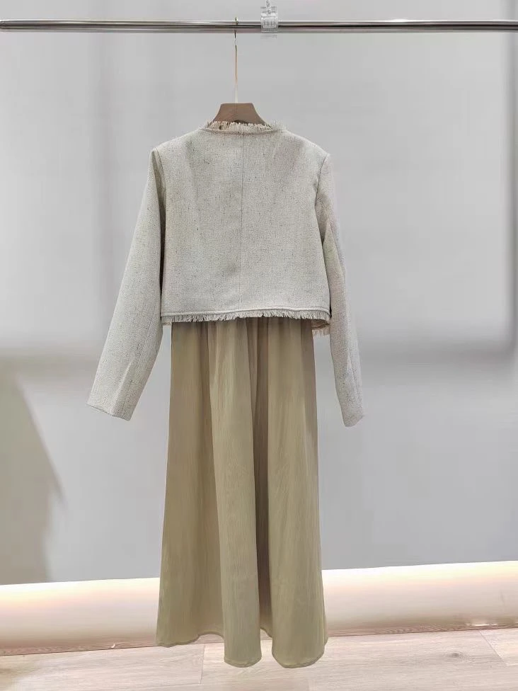 (GUAIYIDIAN乖一点）新款收腰显瘦气质性感镂空长袖打底包臀连衣裙