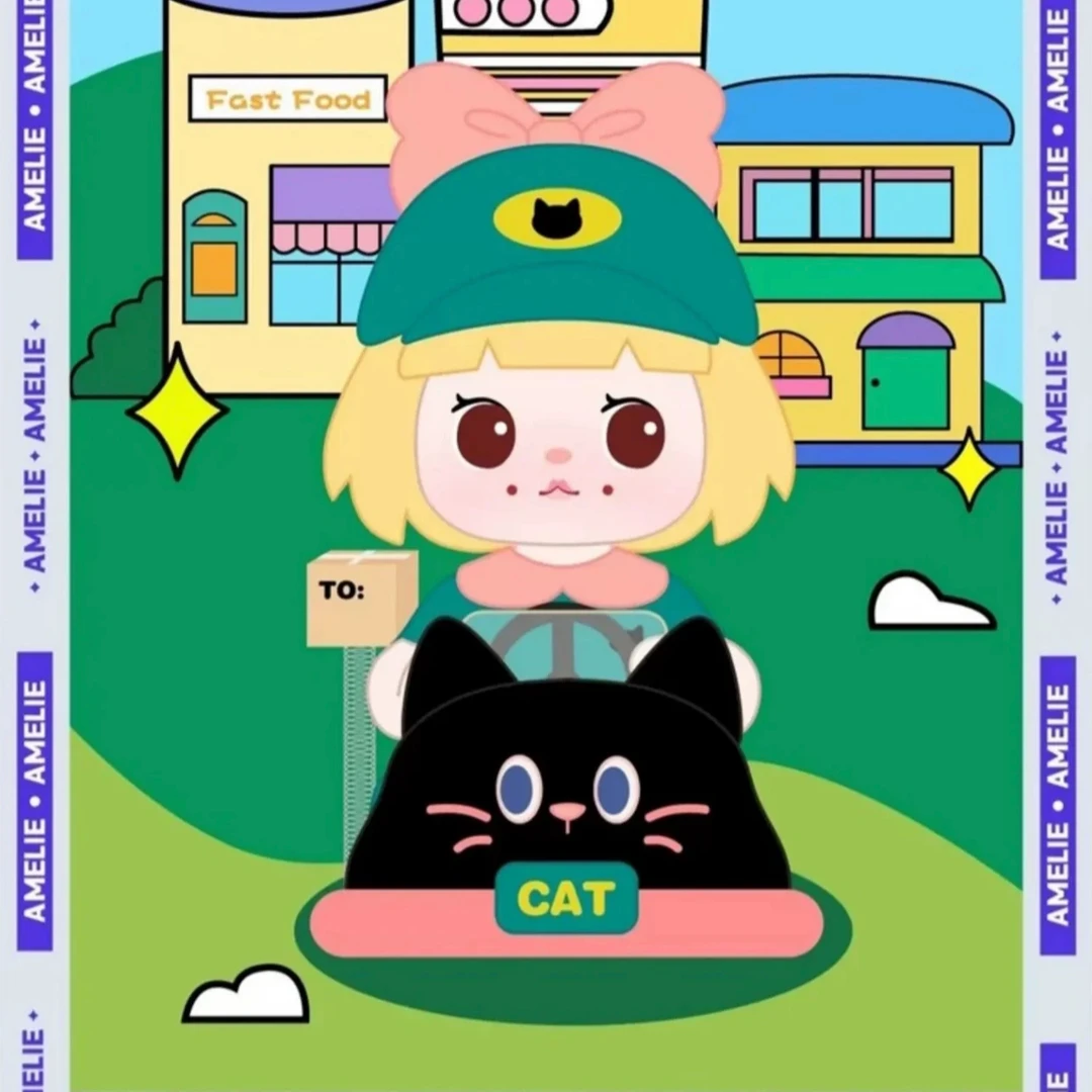 【拆盒】正版 Amelie碰碰车潮玩盲盒摆件