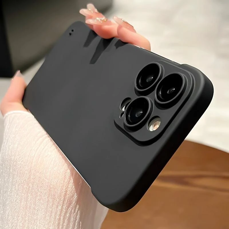 iPhone15promax磨砂手机壳14超薄13半包无边框12散热11镜头全包硬