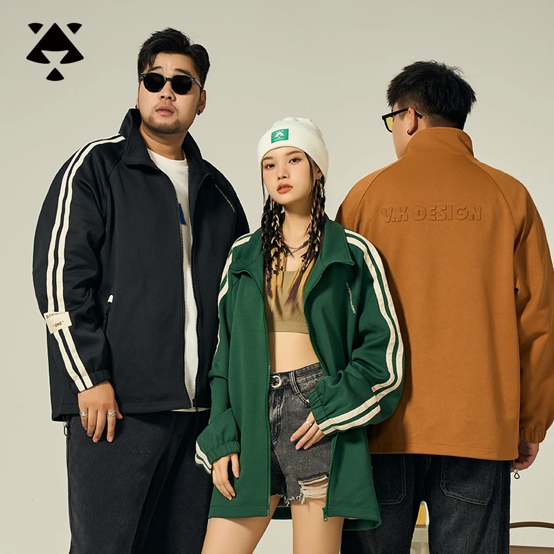 【断码捡漏】森老板大码男装OldSchool印花春季加大加肥宽松外套