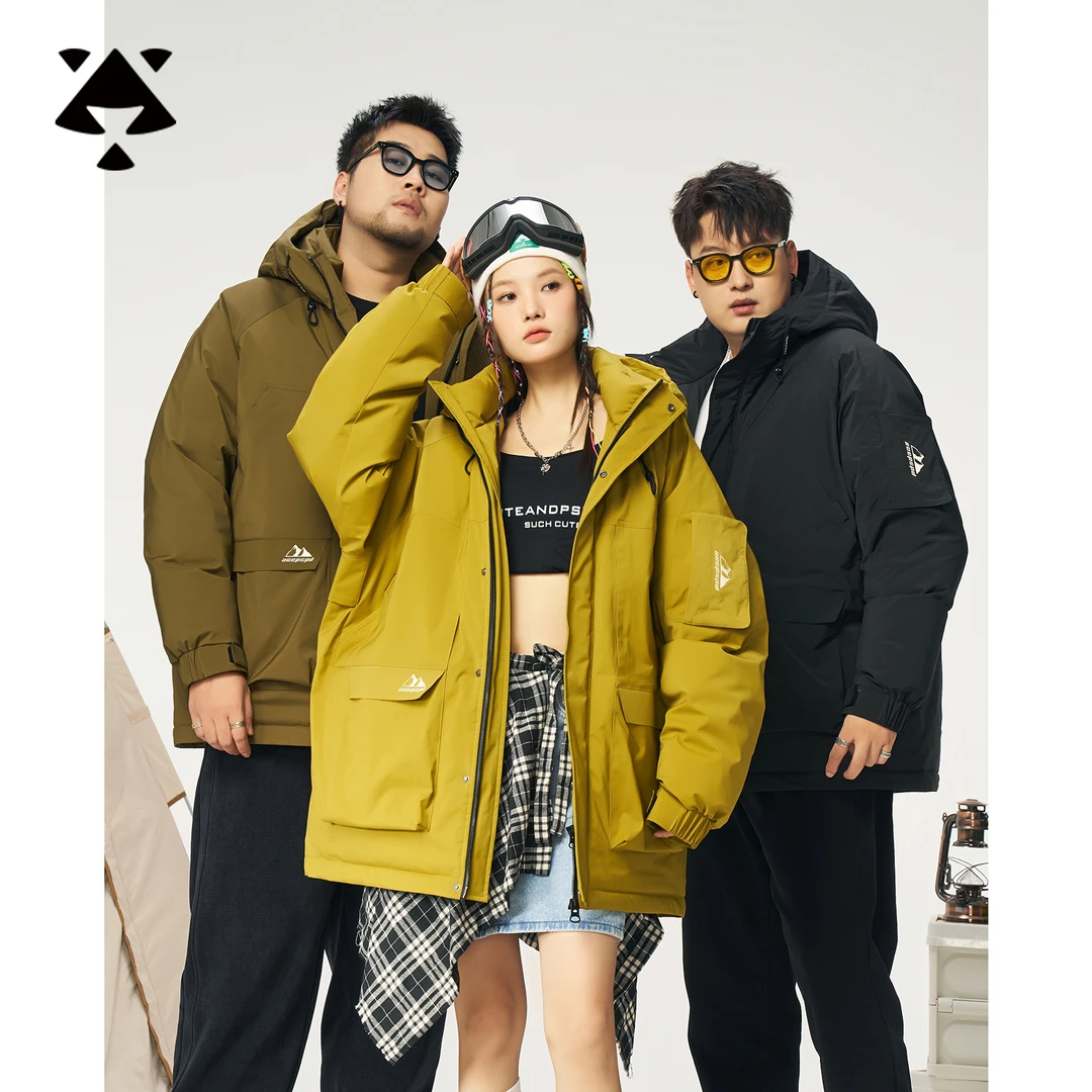 【90白鸭绒羽绒服】森老板大码男装冬季连帽加厚户外防风男款羽绒服