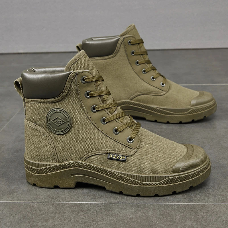 3522正品劳保鞋春季新款高帮男鞋马丁靴软底软面单鞋加绒干活鞋