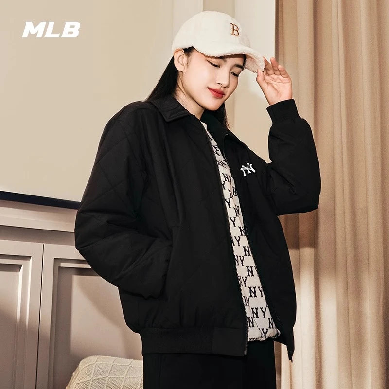 MLB男女情侣纯色休闲时尚外套百搭运动宽松明星同款春夏3APDB0136