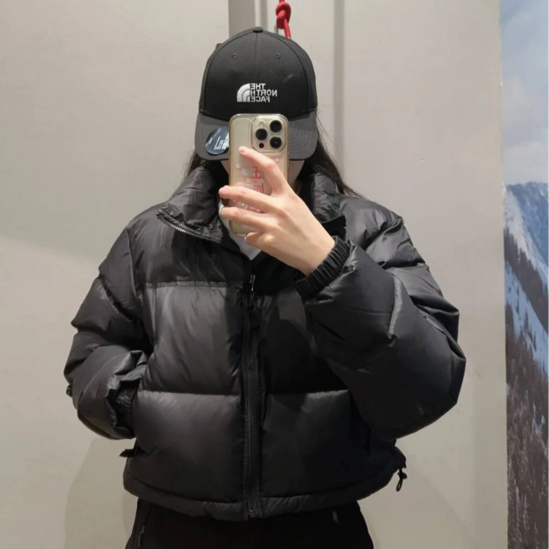 韩系百搭立领黑色棉袄外套女小个子潮流时尚短款保暖棉服加厚外套